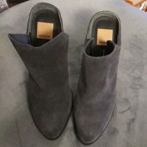 Dolce vita gray suede mule